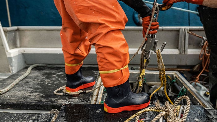 Complete your fishing rainwear with fishing boots